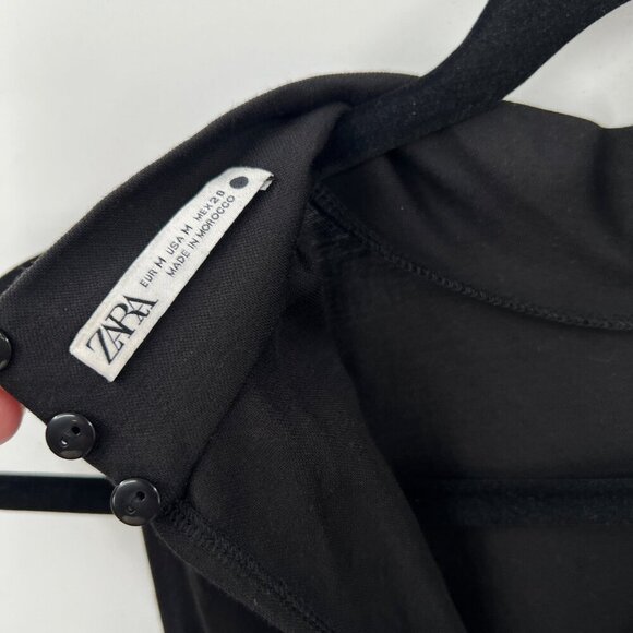 Zara Ruffled High Neck Midi  Dress - Picture 4 of 4